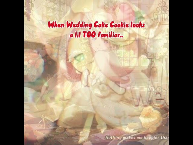 wedding cake is giving fluttershy & wedding nene.. idk.. #capcut #cookierunkingdom #silly