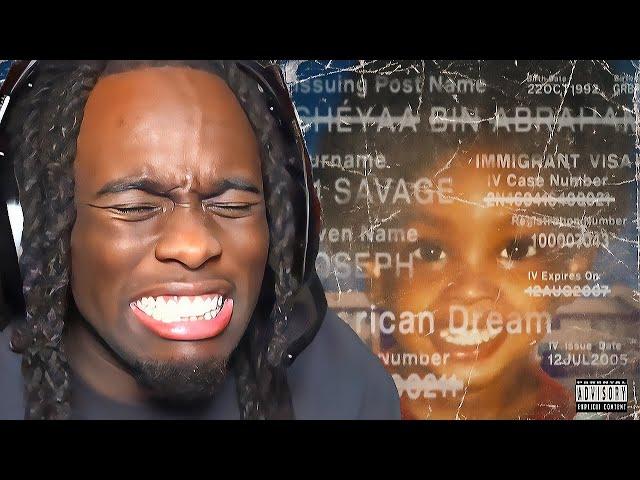 Kai Cenat Reacts to 21 Savage - american dream