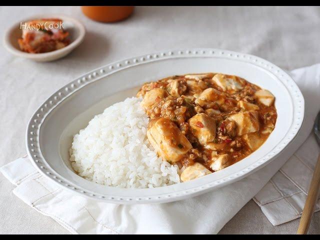 연두부된장덮밥(  Rice with soybean paste and silken beancurd / 絹ごし豆腐と味噌あんかけご飯 )