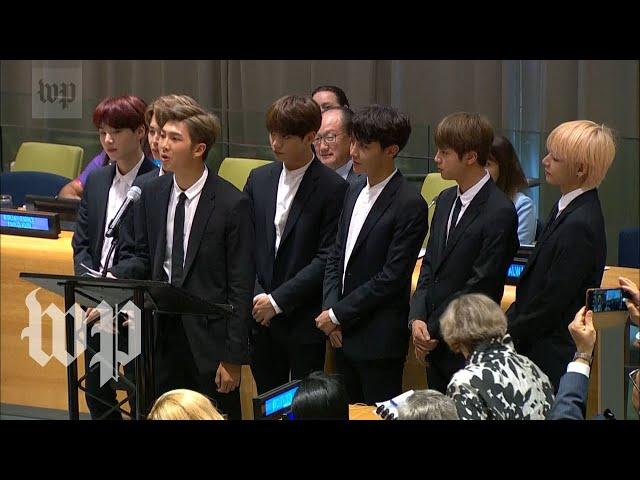 BTS' Speech at the United Nations (Full Speech from 2018)