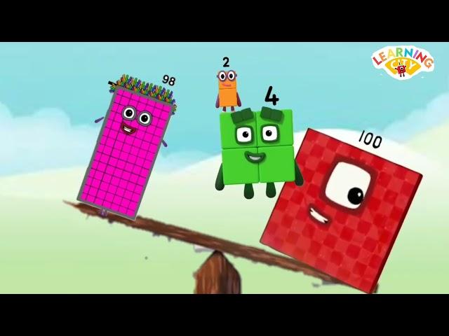 NUMBERBLOCKS LEARN LESS THAN AND EQUALS TO SYMBOL | MATH SKILLS FOR KIDS | learning city