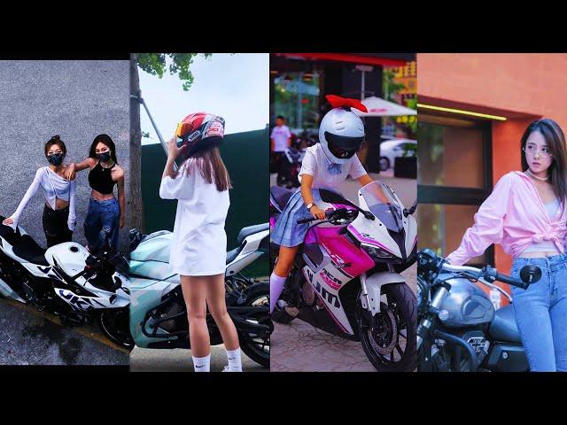 Girl's riding superbike #2 | tiktok trending | Adibe Zeme