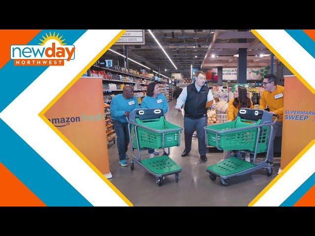 New Day plays 'Supermarket Sweep' at Amazon Fresh - New Day NW