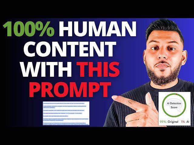 Write 100% Human Content With This Prompt (Bypass Detectors June 2024)