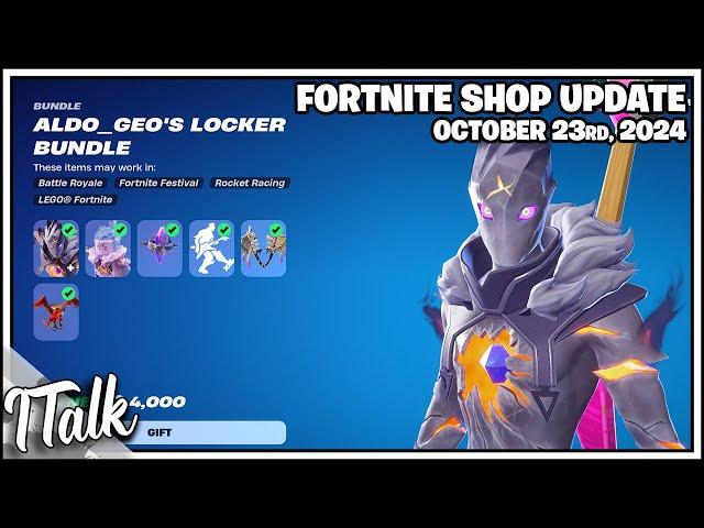 *NEW* ALDO GEO'S LOCKER BUNDLE & MORE! Fortnite Item Shop [October 23rd, 2024] (Fortnite Chapter 5)