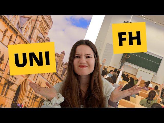 UNI vs  FH - Was ist besser?