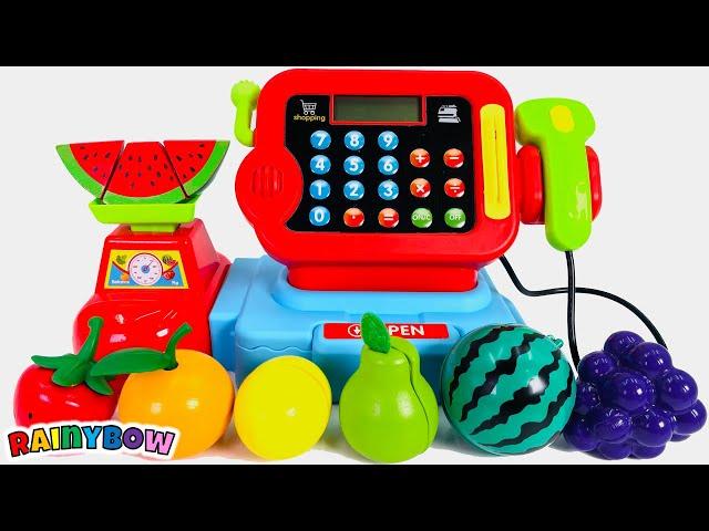 Let's Play in the Grocery Shop with a Toy Cash Register