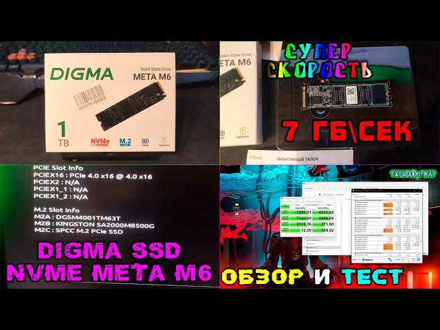 ОБЗОР и ТЕСТ Digma SSD NVMe Meta M6 | Дигма ССД НВМЕ Мета М6 | ХАРАКТЕРИСТИКИ, СКОРОСТЬ, ТЕМПЕРАТУРА