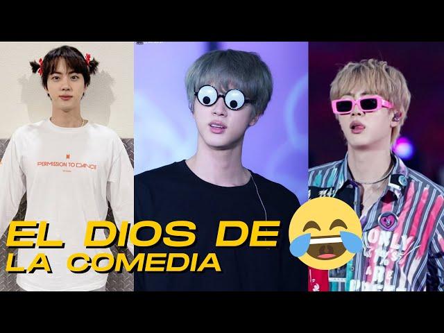 JIN SIENDO EL DIOS DE LA COMEDIA  si te ries pierdes