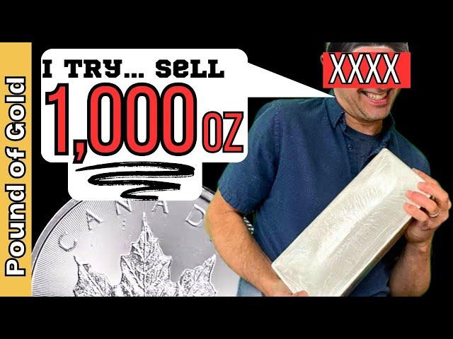 I try to sell 1,000 oz of silver to coin shops … FRIGHTENING RESULTS