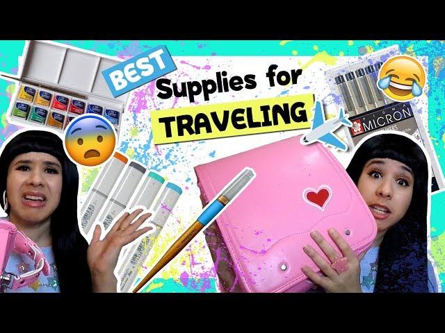  BEST Art Supplies to Travel With  What's in My Bag Copic, Micron, Tachikawa, Shop Ran Ran