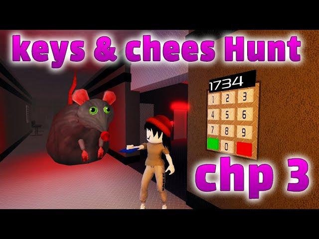 ALL KEYS & CHEESE HUNT: cheese escape chapter 3 horror FULL WALKTHROUGH #roblox