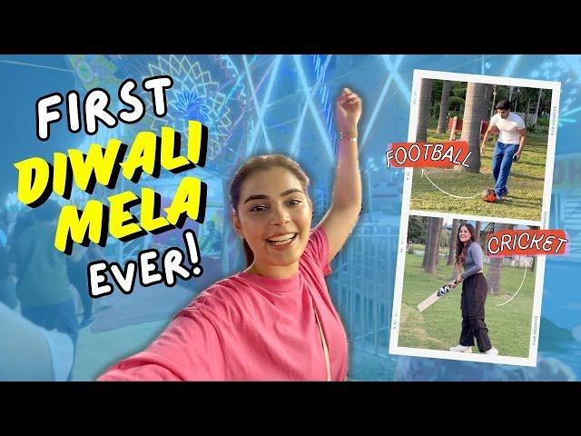 First Time Diwali Mela Experience  Shoot Fun + Football & Cricket with Friends  | Saina Sekhri