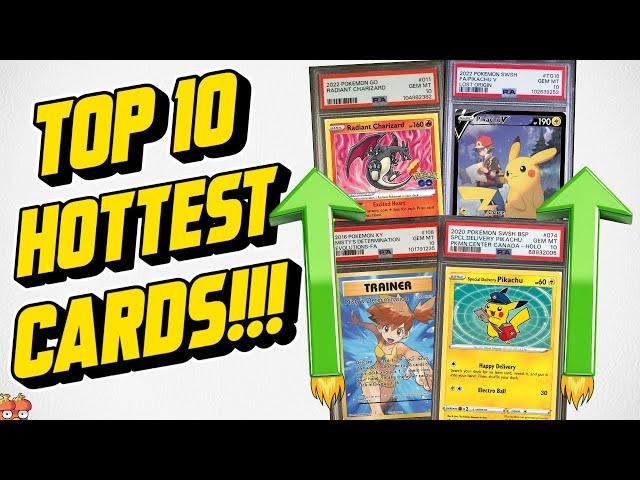 Top 10 Hottest Pokemon Cards Of The Week! More Than 500% Gains AGAIN!!!