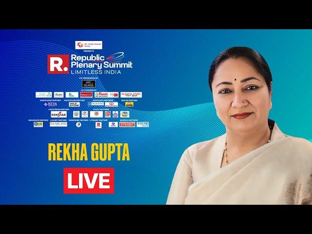 Republic Plenary Summit 2025: Delhi CM Rekha Gupta | India's Biggest News Event | Arnab Goswami