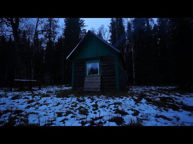 The first ice, fishing is canceled. The bear took off the doors. Finds in the taiga.