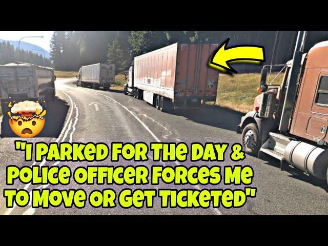 Police Officer Forces Truck Driver To Move Or Get Ticked Goes Wrong 