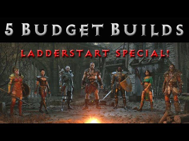 D2R Season 5 Special - 5 Budget Builds for the Ladder Start! [Diablo 2 Resurrected Character Guides]