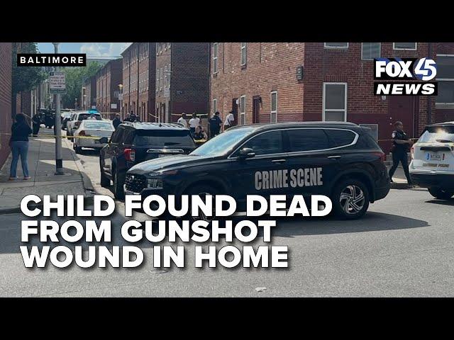 Child found dead from gunshot wound in Southwest Baltimore home