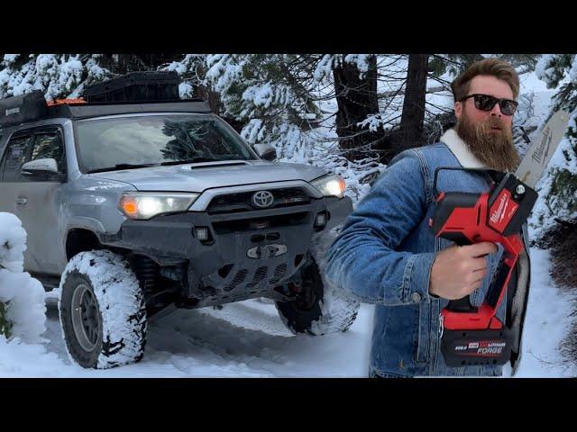 Snowy Adventures Firestone M/T2 Tires & Milwaukee Hatchet on My 5th GEN 4Runner!