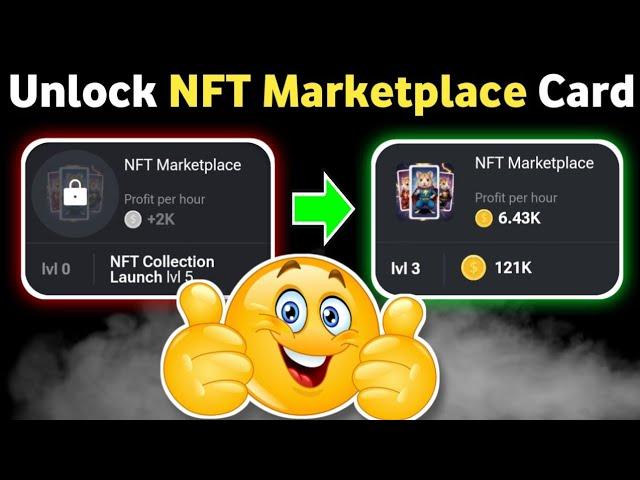 How to unlock NFT Marketplace card hamster kombat | Unlock daily combo card NFT Marketplace