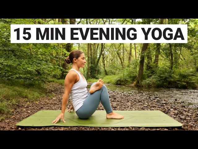 15 Min Evening Yoga Routine | Full Body Beginner Friendly Stretch