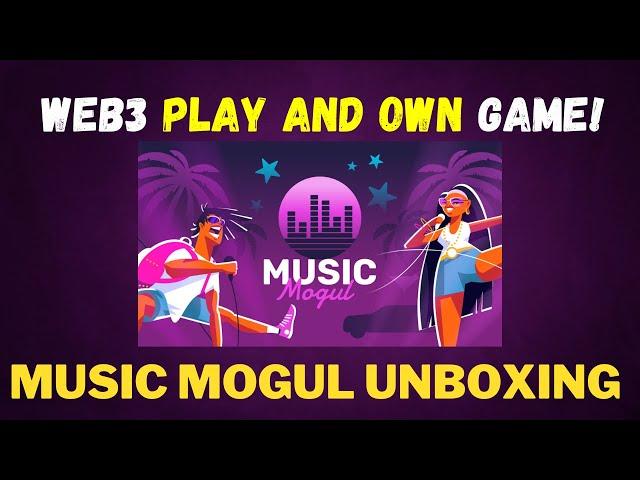 Music Mogul Web3 Music Play and Own Game on WAX Blockchain Unboxing + Tutorial