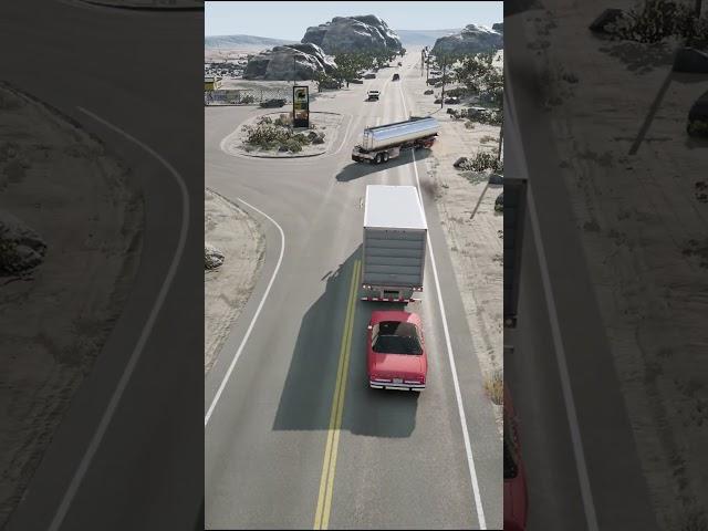 Realistic Highway Car Crashes #268 - BeamNG.Drive