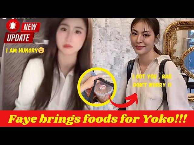 (FayeYoko) Faye brings foods for Yoko!!!