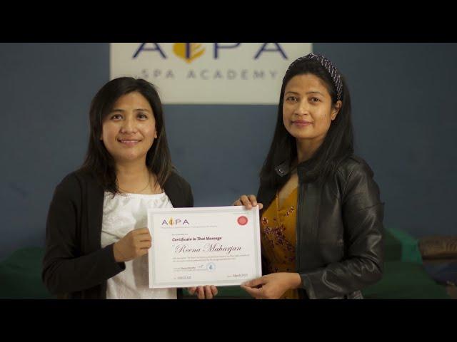 Spa Graduates Testimonial | AIPA - Nepal Spa Academy