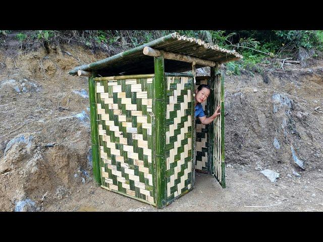 How to make a toilet from outdoor bamboo | Lý Thị Phương