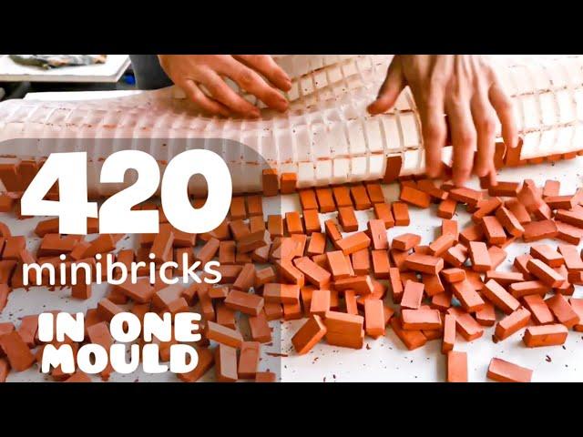 Producing 420 MINI BRICKS in ONE Mould. DIY Mini Bricks