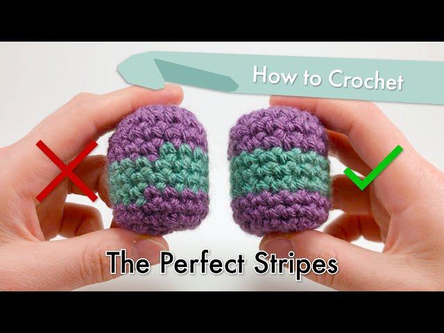 How to Crochet The Perfect Stripes || Amigurumi Tutorial