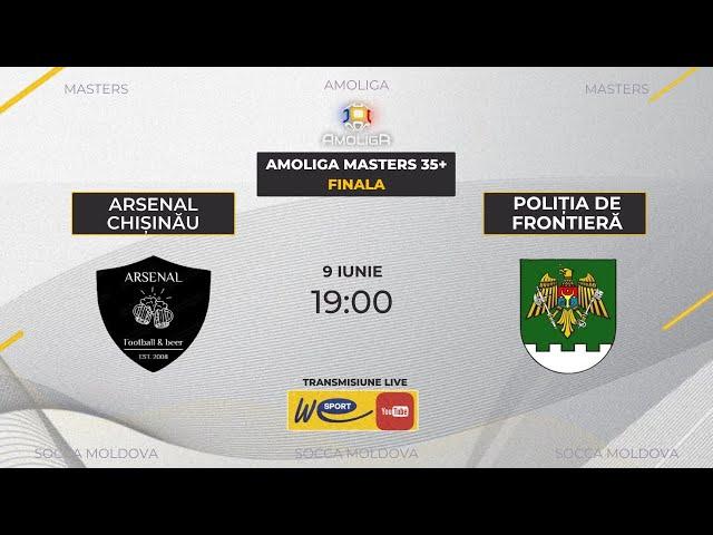 LIVE! Amoliga Masters 35+. Arsenal Chișinău x Poliția De Frontieră. Finala