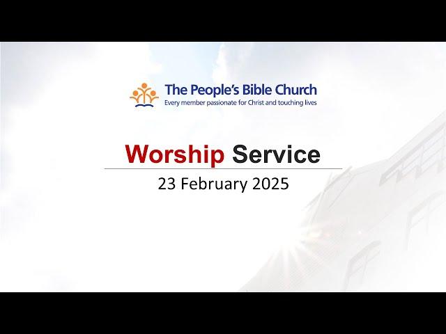 TPBC Worship Service (23 February 2025)