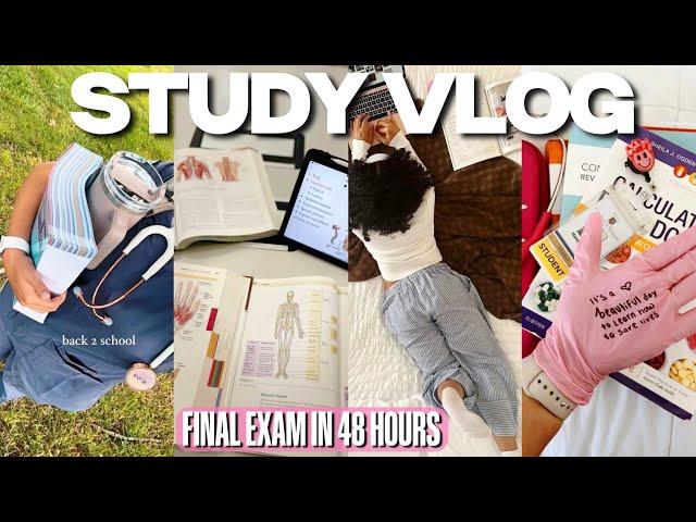 Study Vlog⭐️Top Tips for Nursing School Exams + Preparing for Finals