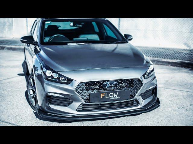 Hyundai i30 N Line Front Lip Splitter & Accessories by Flow Designs Australia