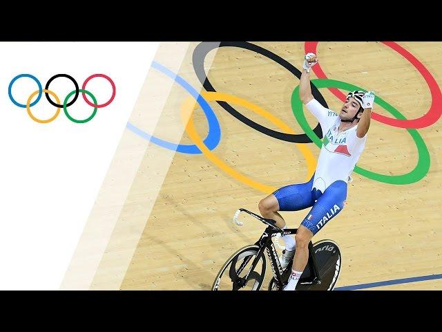 Italy's Viviani wins gold in Men's Omnium Track Cycling Race