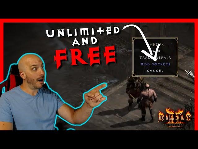 Unlimited FREE Socket Quests, No Other Program Needed - Diablo 2 Resurrected, Single Player