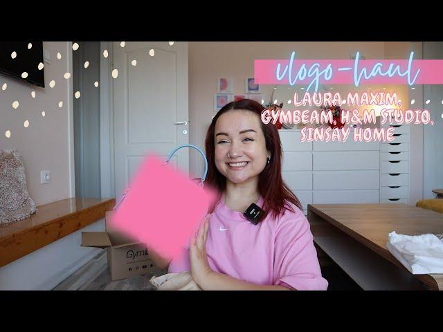 Vlogo-haul: unboxing Sinsay Home | H&M Studio | Geanta noua Laura Maxim | Gym Beam + Giveaway