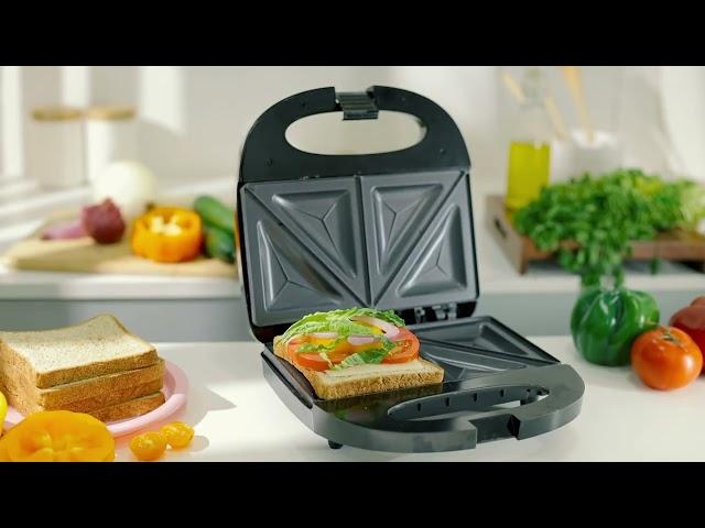 Geepas 750W 2 Slice Sandwich Maker GSM6002
