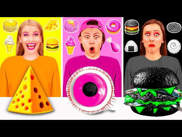 Food of The Same Colors Challenge | Funny Food War by PaRaRa Challenge