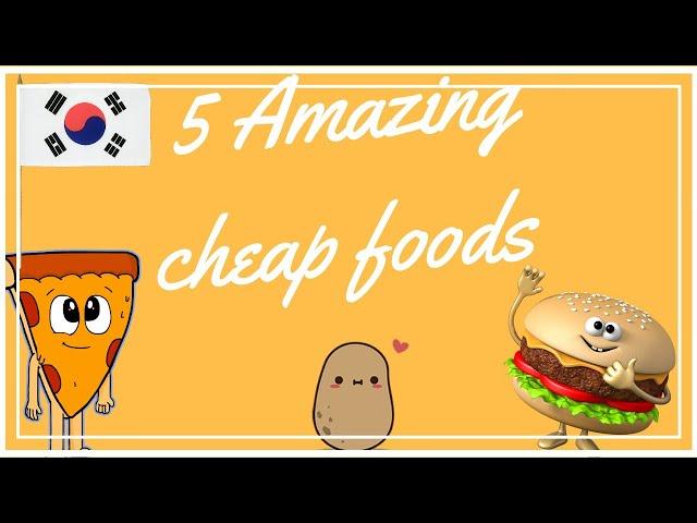 Let's try 5 Amazing cheap foods in Korea | Mukbang under 5000 won