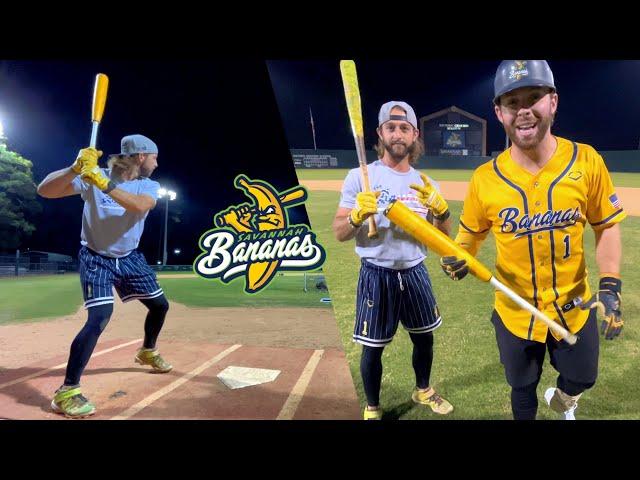 BAT BROS vs. BANANAS | 1v1 BananaBall feat. @TheSavannahBananas catcher Bill Leroy