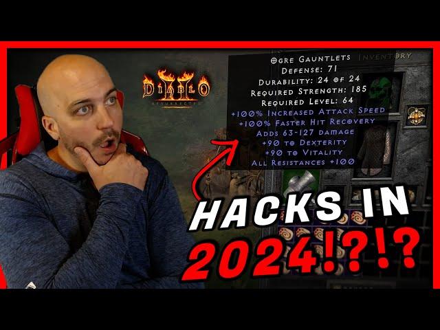 The Most GODLY Gear, Playing My Godly 1.09 Hacked Bowa in 2024 - Diablo 2 Resurrected