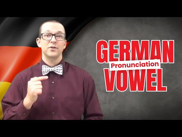 Learn Perfect German Vowel Pronunciation Now - Beginner German with Herr Antrim Lesson #1.1