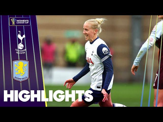 Super Strike from Summanen!  | Tottenham v Aston Villa Highlights | Women's League Cup 2024/25