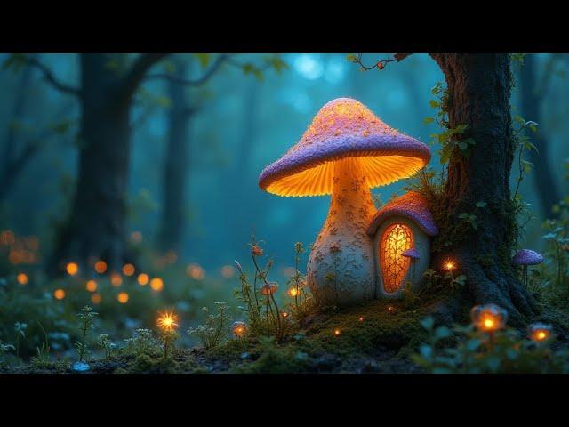 ENCHANTED MUSHROOM Background Loop  No Copyright Background | AI Video Generated Loop (HD)