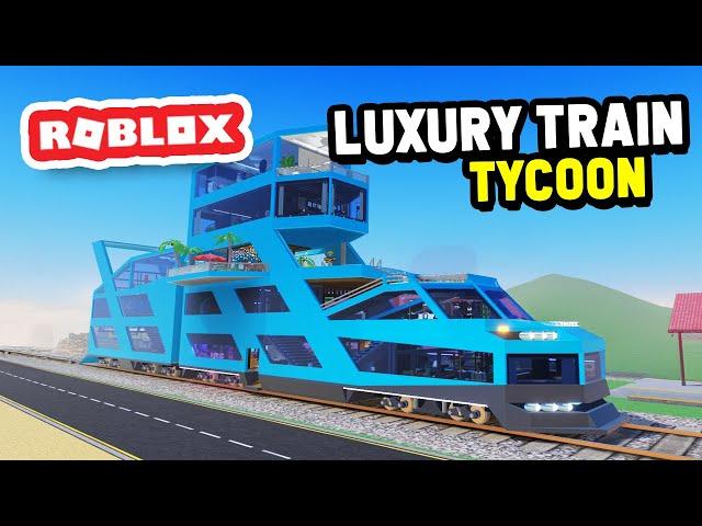 Building a LUXURY TRAIN COMPANY in Roblox Luxury Train Tycoon