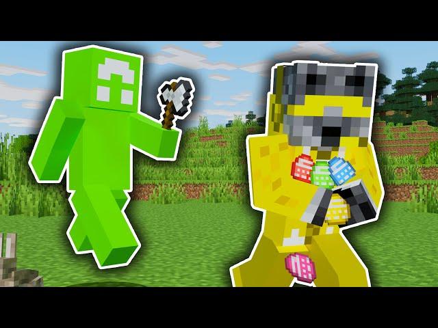 Minecraft Manhunt, But Eggs Drop OP Loot...